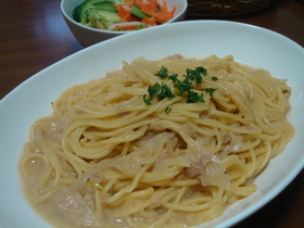 フライパン1つで☆簡単お手軽スープパスタ