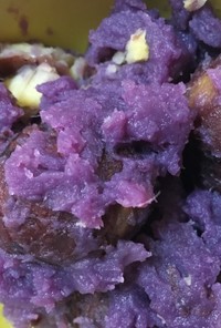 紫芋と渋皮煮の栗きんとん
