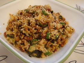 納豆とキムチの♔スタミナチャーハン