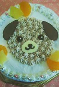 戌年⭐犬のデコレーションケーキ
