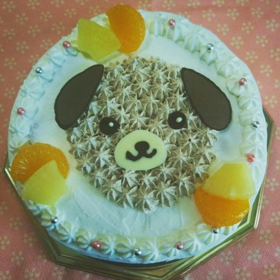 戌年⭐犬のデコレーションケーキの写真