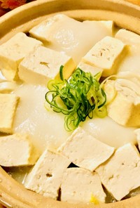 開けるとまっ白「白鍋」☆白湯スープで作る