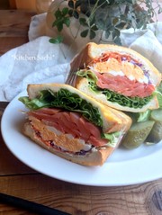 チーズエッグトーストサンドの写真