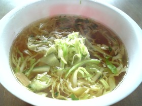 カップ麺でも野菜をとりたい☆
