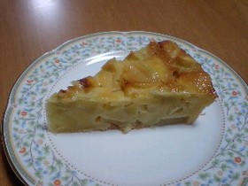 サツマイモとリンゴのタルト