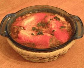 レッドベルペッパーの肉詰め煮