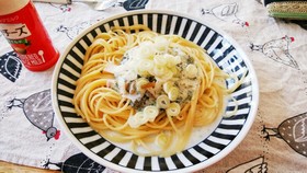 おせちリメイク!昆布巻のクリームパスタ