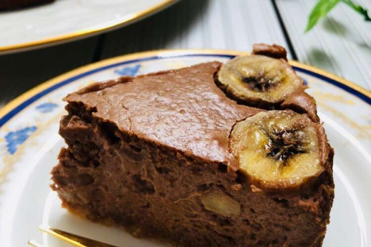 チョコバナナのチーズケーキ レシピ 作り方 By Uki345 クックパッド
