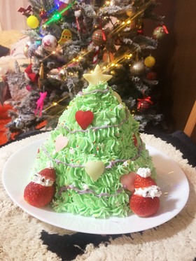 簡単 可愛い クリスマスケーキ