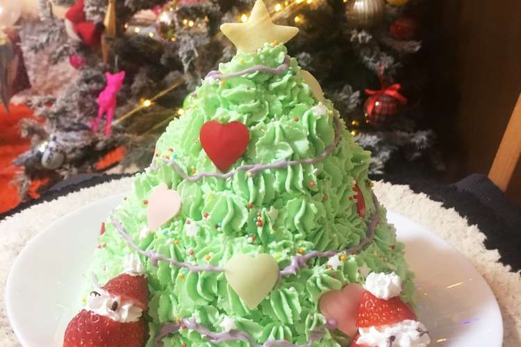 簡単 可愛い クリスマスケーキ レシピ 作り方 By クッキングma Mo クックパッド 簡単おいしいみんなのレシピが350万品