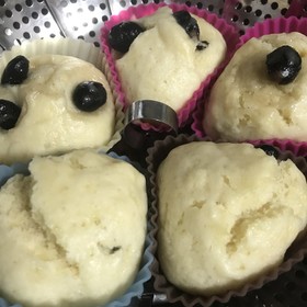 黒豆の蒸しパン