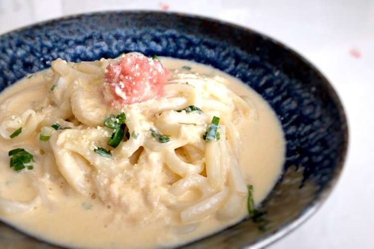 豆乳で簡単 明太子クリームうどん レシピ 作り方 By いちごパンケーキ クックパッド 簡単おいしいみんなのレシピが352万品