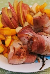 低カロリー美味〜プチトマト＆ベーコン巻き