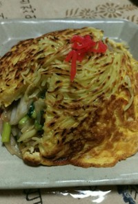 さっくりした卵と麺/❀梅蘭風の焼きそば❀