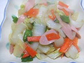 おさかなソーセージでなんちゃって八宝菜