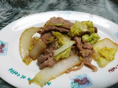 豚肉と白菜のポン酢炒めの写真