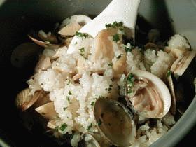 筍とハマグリの洋風たきこみご飯
