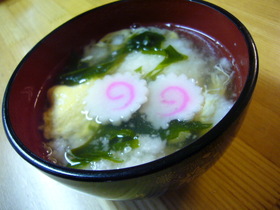 山芋と卵のとろとろおすまし