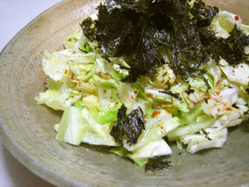 簡単♪キャベツの焼き海苔サラダ