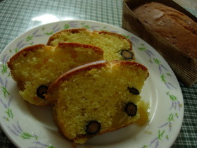 黒豆と栗入りパウンドケーキ