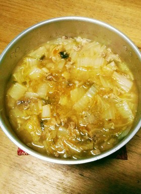 体ほかほか!白菜と豚のこくうま生姜鍋
