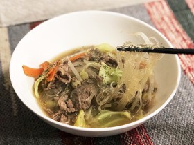簡単ずぼら男飯 春雨ヌードル太平燕もどき
