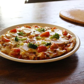 野菜たっぷり餅ピザ 餅アレンジレシピ♪