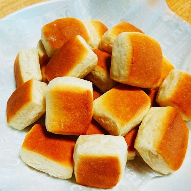 粉ミルクで☆手掴み♪ひとくちおやつパン