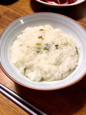 炊飯器で簡単☆白だし香る七草粥