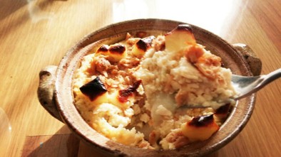 豆腐と長芋のホワイトソースで♪餅グラタンの写真