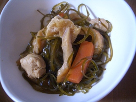 切り昆布の煮物