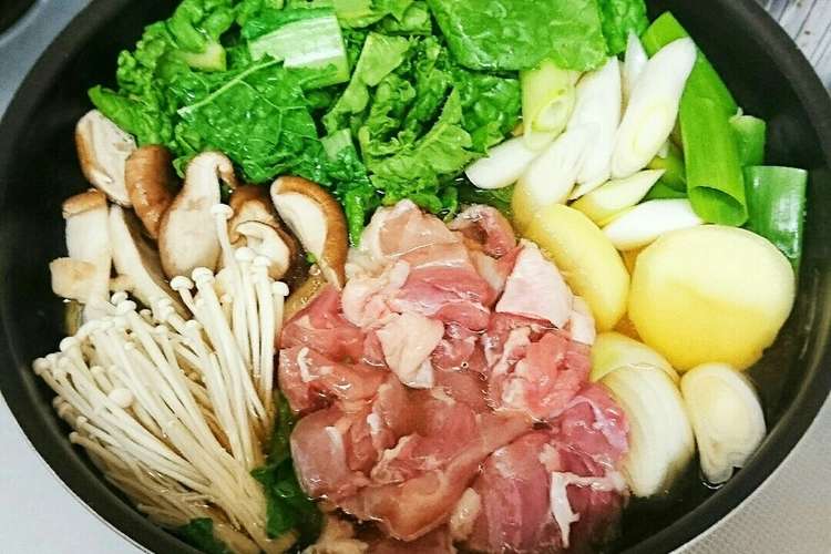 コクうまあったか鶏しょうゆ鍋 レシピ 作り方 By Matubokori クックパッド 簡単おいしいみんなのレシピが370万品