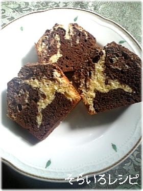 マーブルパウンドケーキ