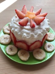 食パンでヨーグルトケーキ〜1歳の誕生日♡の写真