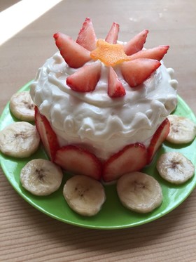 食パンでヨーグルトケーキ〜1歳の誕生日♡
