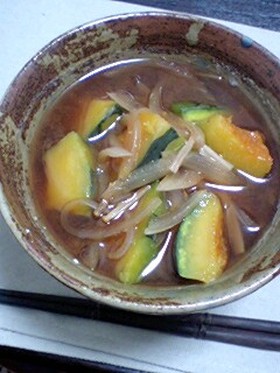 かぼちゃの冬のほっくりお味噌汁