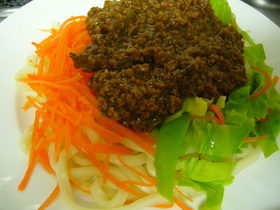 旦那が出張中のウチのご飯 肉味噌うどん