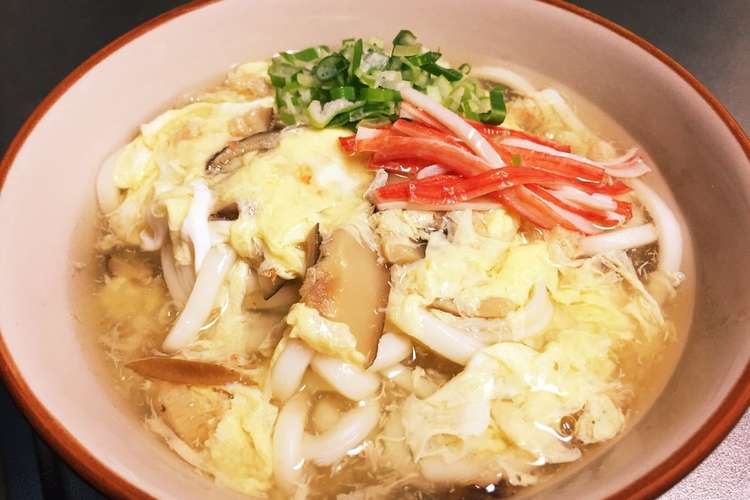 和風だしの優しいカニ玉あんかけうどん レシピ 作り方 By のんのんノンタロス クックパッド 簡単おいしいみんなのレシピが360万品
