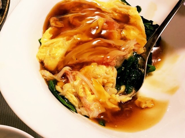 簡単 ほうれん草のトロトロかに玉あんかけ レシピ 作り方 By Gorotamama クックパッド 簡単おいしいみんなのレシピが361万品