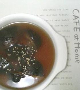 余ったワンタンスープで~椎茸スープ