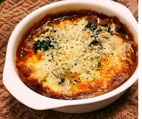 残りのハヤシで濃厚ドリア☆