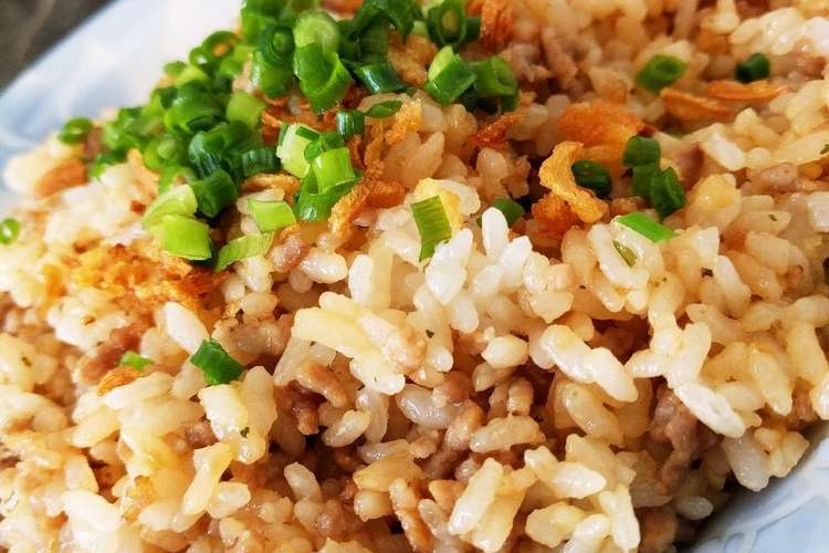 簡単 速攻 ひき肉で ガリバタ炒飯 レシピ 作り方 By かえはこりん クックパッド 簡単おいしいみんなのレシピが352万品