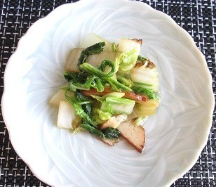 白菜の菜焼きの画像