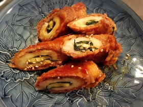 ちくわチーズ肉巻き