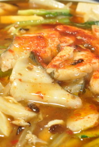 加奈の辛い魚鍋