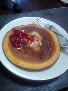 にんじんジュースでパンケーキ!