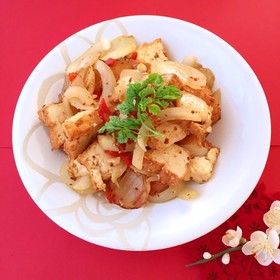 糖質制限 厚揚げクミンにんにく炒め