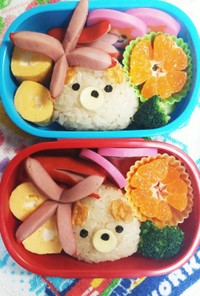 幼稚園(年少)双子のお弁当12