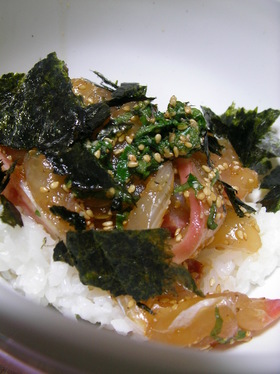 【男の料理】鯛のづけ丼