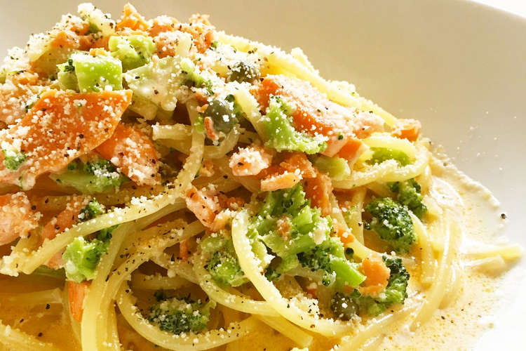 スモークサーモンのトマトクリームパスタ レシピ 作り方 By ヨッピ食堂 クックパッド